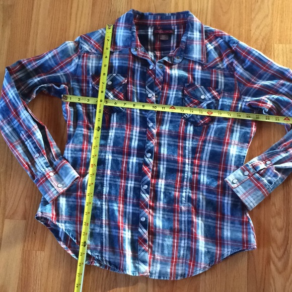 Rock & Roll Cowgirl western plaid shirt - Picture 5 of 8